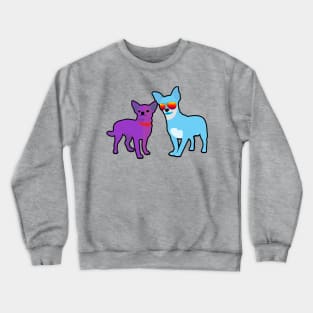 Two Chihuahuas Crewneck Sweatshirt